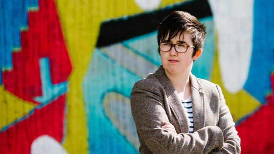 Editorial use only. MANDATORY CREDIT: JESS LOWE  /NO SALES.Mandatory Credit: Photo by JESS LOWE/EPA-EFE/Shutterstock (10214306c).Belfast Journalist Lyra McKee poses outside the Sunflower Bar on Union Street in Belfast, Northern Ireland, Britain, 19 May 2017 (issued 19 April 2019). According to media reports, Lyra McKee was killed during riots in Londonderry (Derry) on 18 April 2019. Police Service of Northern Ireland said that McKee was allegedly shot while reporting on clashes with dissident re